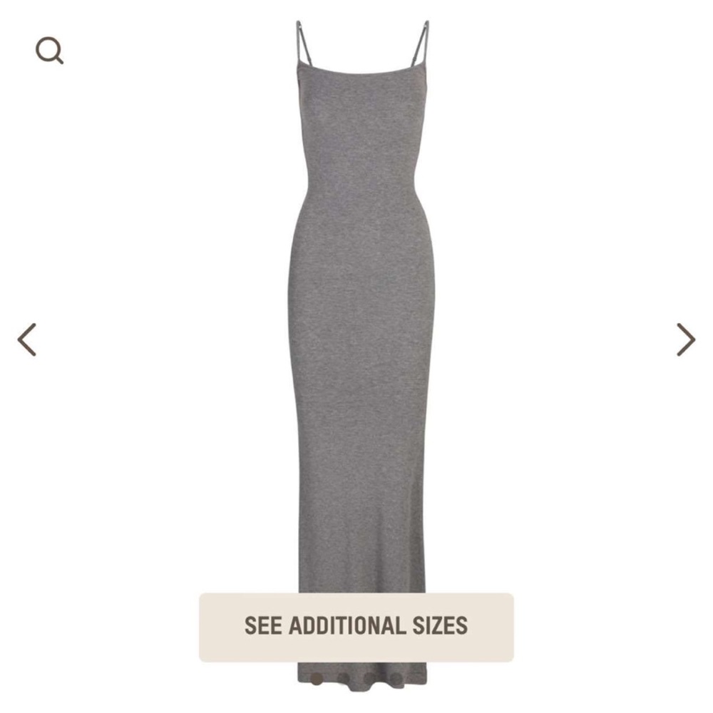 Grey skims dress